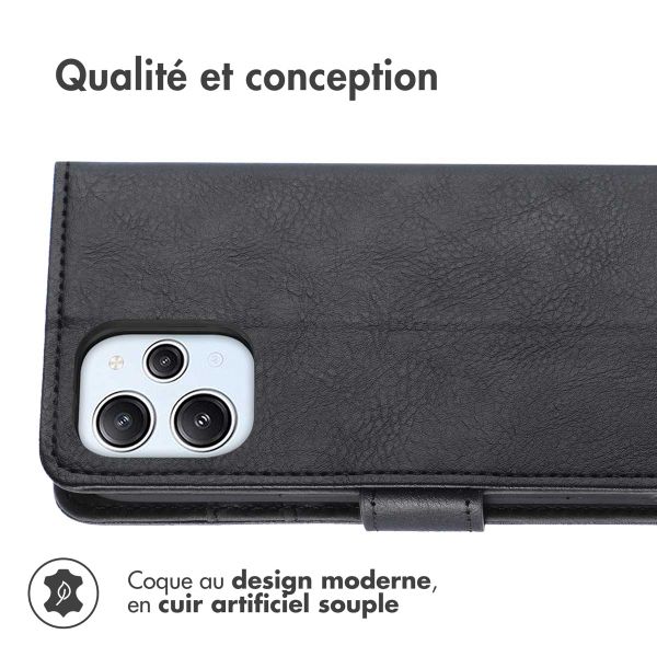 imoshion Étui de télephone portefeuille Xiaomi Redmi 12 - Noir
