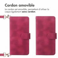imoshion Etui de télephone portefeuille avec cordon Motorola Moto G77 - Rouge