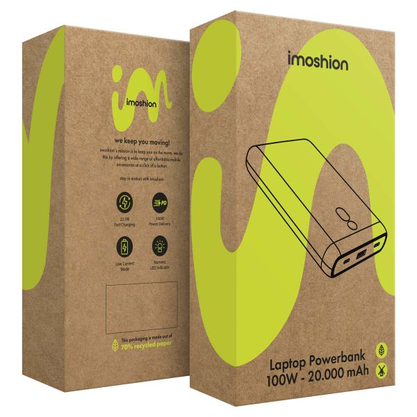 imoshion Laptop Powerbank 100 Watts - 20 000 mAh
