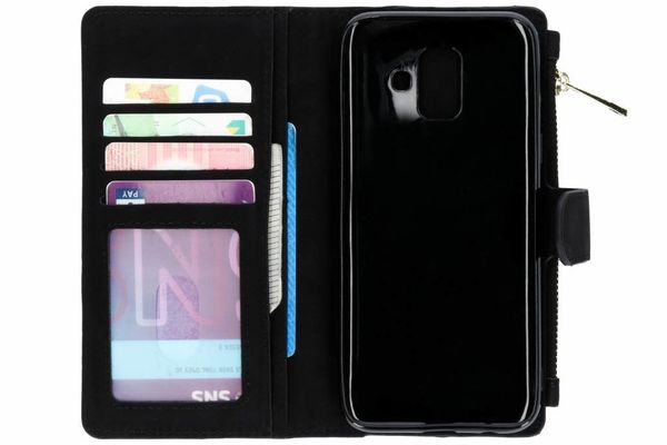 Porte-monnaie de luxe Samsung Galaxy A6 (2018) - Noir