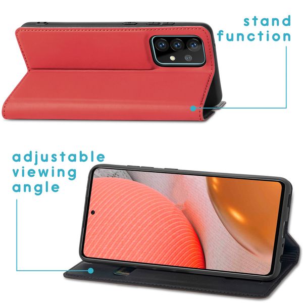 imoshion Étui de téléphone Slim Folio Samsung Galaxy A72 - Rouge