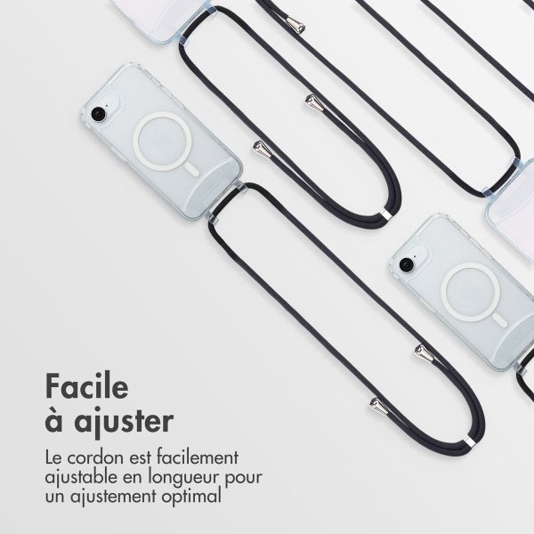 imoshion Coque MagSafe avec cordon amovible Apple iPhone 16e - Transparent