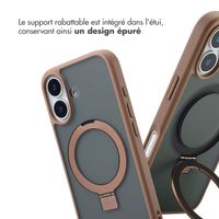 Accezz Coque Ring Stand avec MagSafe Apple iPhone 17 - Marron