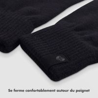 Selencia Gants Tactiles Tricotés - Taille Unique - Noir
