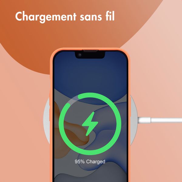 imoshion Coque Couleur Apple iPhone 15 - Apricot Crush Orange