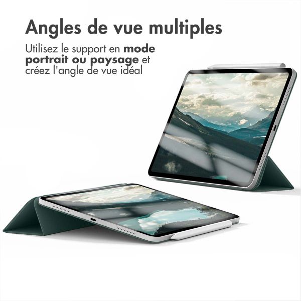 imoshion Magnetic etui de téléphone portefeuille iPad Pro 13 (2024) M4 - Vert foncé