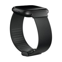 Fitbit Bracelet Metal Mesh Fitbit Versa / Versa 2 / Versa Lite - Noir