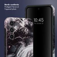 Selencia Coque arrière Vivid Samsung Galaxy A35 - Chic Marble Black