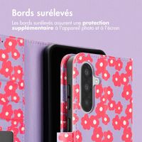 imoshion Étui de télephone portefeuille Design Samsung Galaxy A36 - Dusty Rose Blossoms