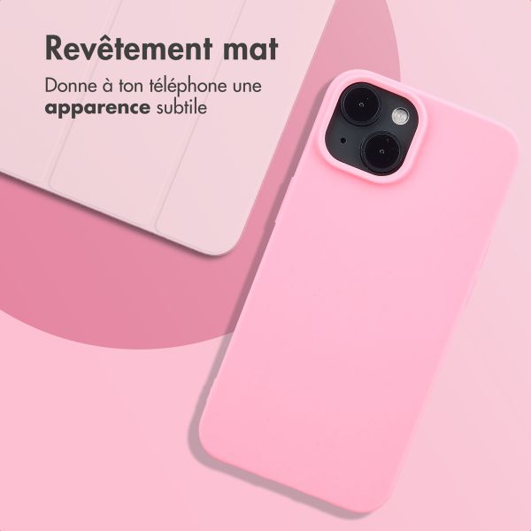 imoshion Coque Couleur Apple iPhone 14 - Bubblegum Pink