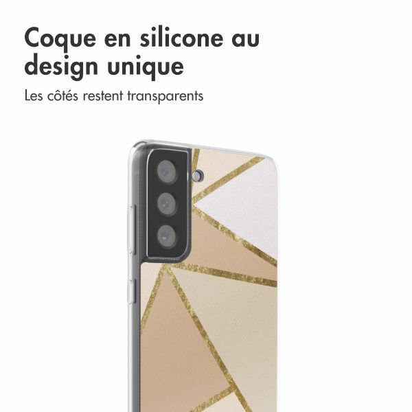 imoshion Coque design pour Samsung Galaxy S21 FE - Graphic Beige