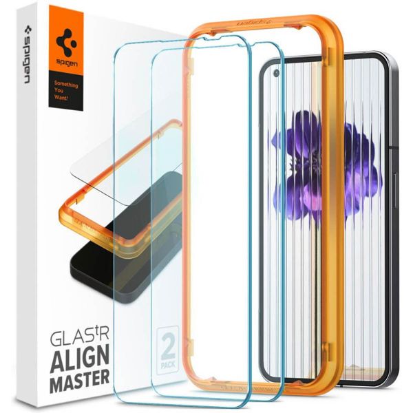 Spigen Protection d'écran en verre trempé GLAStR Fit + Applicator Nothing Phone (2)