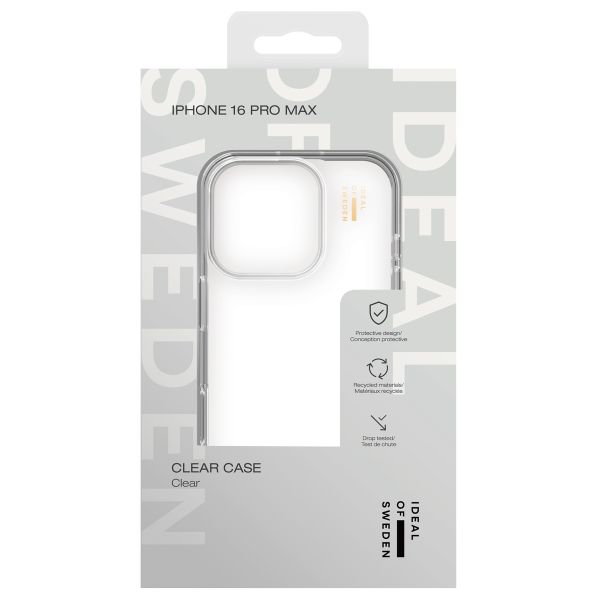 iDeal of Sweden Coque Clear iPhone 16 Pro Max - Transparent