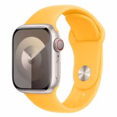 Apple Sport Band Apple Watch Series 1 á 9 / SE (38/40/41 mm) / Series 10 (42 mm) - Taille S/M - Sunshine