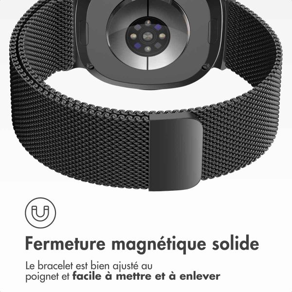 imoshion Bracelet magnétique milanais Samsung Galaxy Watch 8 (40/44mm) / Classic (46mm) - Noir