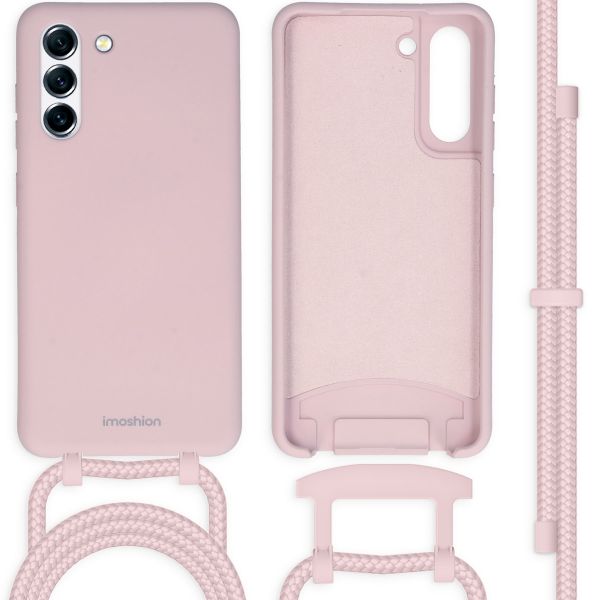 imoshion Coque de couleur avec cordon amovible Samsung Galaxy S21 FE - Rose