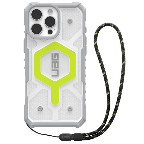 UAG Coque Pathfinder MagSafe avec ﻿Bracelet iPhone 16 Pro Max - Active Neon