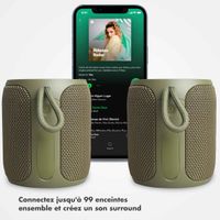 Selencia AquaPlay Enceinte Bluetooth - Enceinte sans fil - Étanche - Army Green