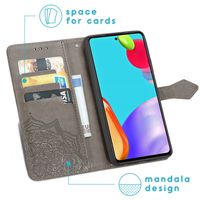 imoshion Etui de télephone Mandala Samsung Galaxy A52(s) (5G/4G) - Gris