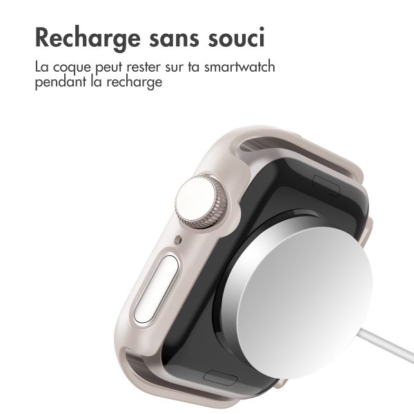 imoshion Coque rigide à couverture complète Apple Watch Series 10 - 46 mm - Starlight