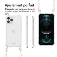 imoshion Coque avec dragonne + ﻿bracelet iPhone 12 Pro Max - Perles cœurs