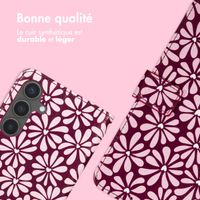 imoshion Étui de télephone portefeuille Design Samsung Galaxy S24 - Bloom Love Blush