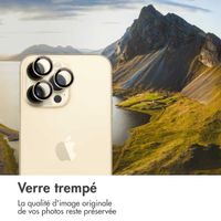 imoshion ﻿Lot de 2 protections d'objectif de caméra Apple iPhone 14 Pro / 14 Pro Max - Dorée