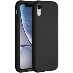 Accezz Coque Liquid Silicone Apple iPhone Xr - Noir