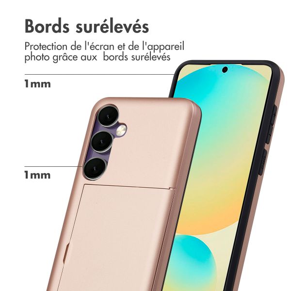 imoshion Coque arrière avec porte-cartes Samsung Galaxy S24 FE - Rose Doré