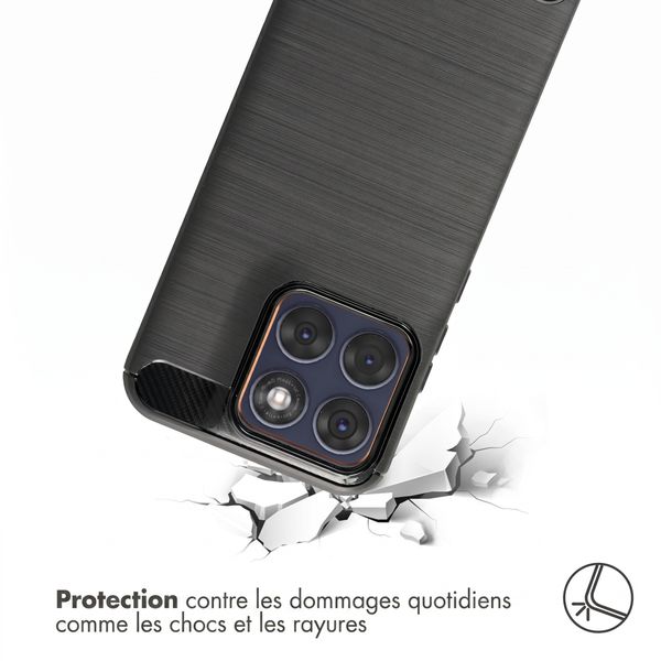 imoshion Coque Brushed Motorola Edge 70 Fusion - Noir