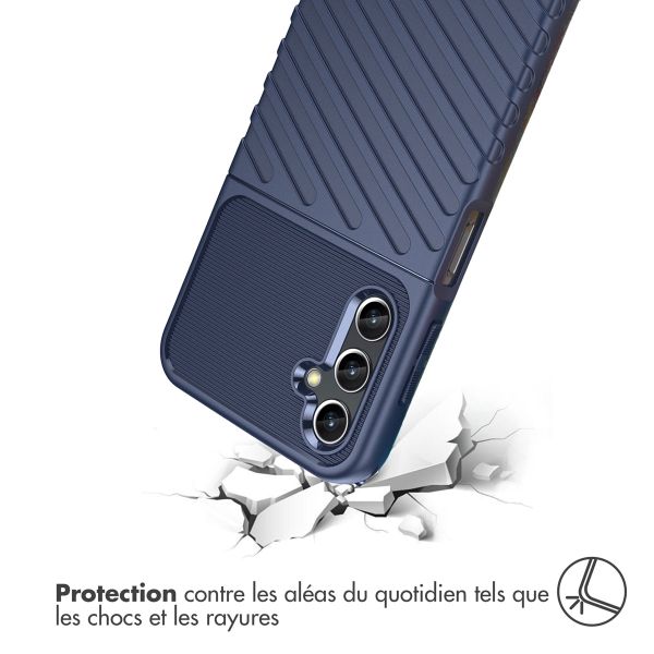 imoshion Coque Arrière Thunder pour Samsung Galaxy A14 (5G/4G) - Bleu foncé