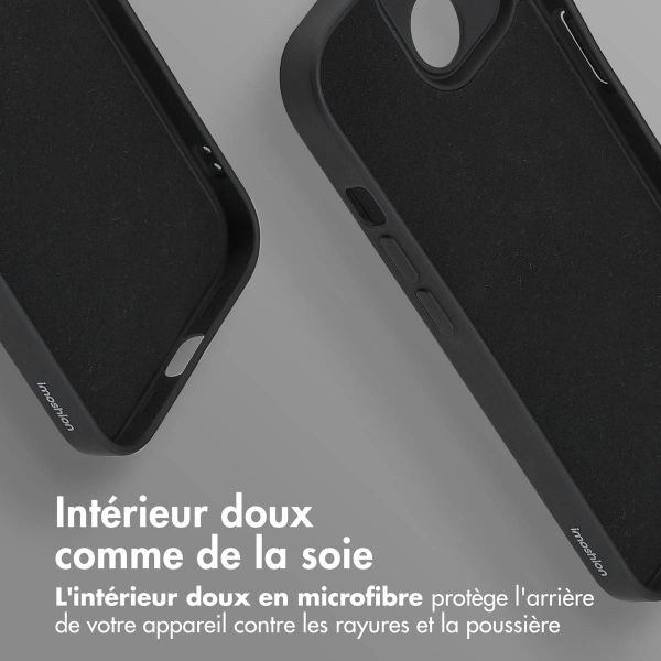 imoshion Coque Couleur avec MagSafe Apple iPhone 15 - Noir