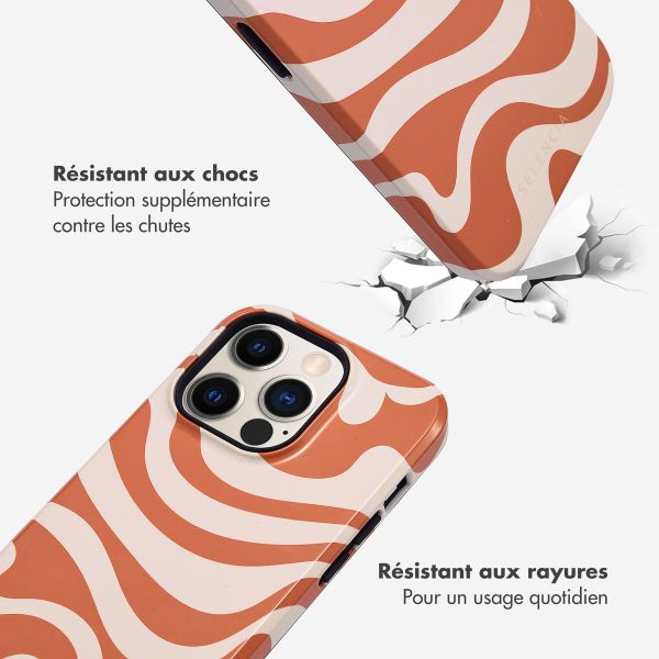 Selencia Coque arrière Vivid Tough iPhone 14 Pro - Dream Swirl Orange