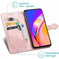 imoshion Etui de télephone Mandala Oppo A94 (5G) - Rose Doré