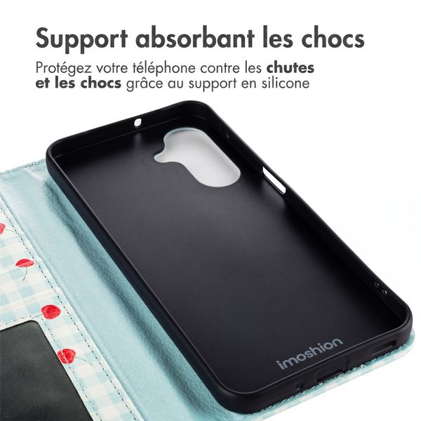 imoshion Étui de télephone portefeuille Design Samsung Galaxy A57 (5G) - Cherry Check