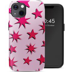 Selencia Coque arrière Vivid avec MagSafe Apple iPhone 13 - Stars Rubine Red Light Pink