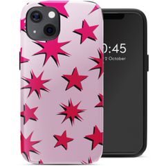 Selencia Coque arrière Vivid avec MagSafe iPhone 13 - Stars Rubine Red Light Pink