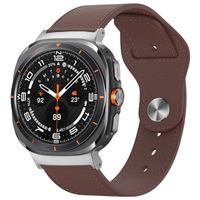 imoshion Bracelet en cuir Samsung Galaxy Watch Ultra - Marron foncé