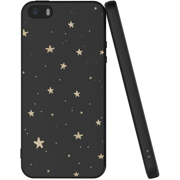 imoshion Coque Design Apple iPhone 5 / 5s / SE - Etoiles / Noir