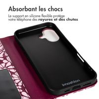imoshion Étui de télephone portefeuille Design Apple iPhone 17 - Bloom Love Blush