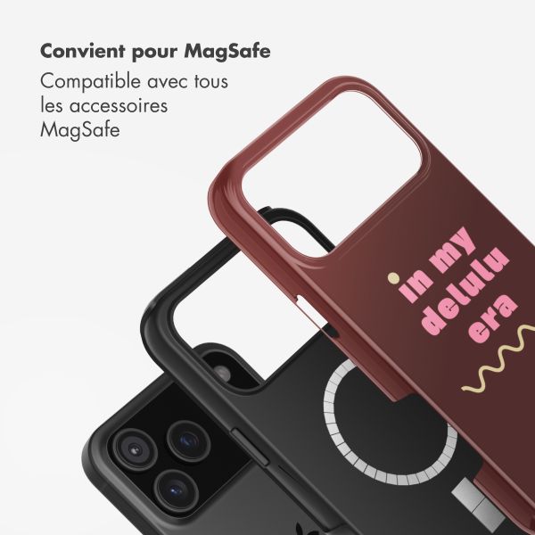 Selencia Coque arrière Vivid avec MagSafe Apple iPhone 17 Pro Max - Delulu