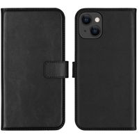 Selencia Étui portefeuille en cuir véritable iPhone 13 - Noir