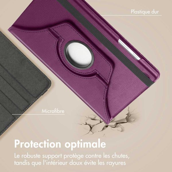 imoshion Coque tablette rotatif à 360° Samsung Galaxy Tab S6 Lite (2020/2022/2024)  - Violet
