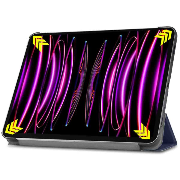 imoshion Coque tablette Trifold Apple iPad Pro 12.9 (2018/2020/2021/2022) - Bleu foncé