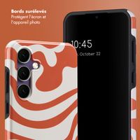 Selencia Coque arrière Vivid Samsung Galaxy S24 FE - Dream Swirl Orange