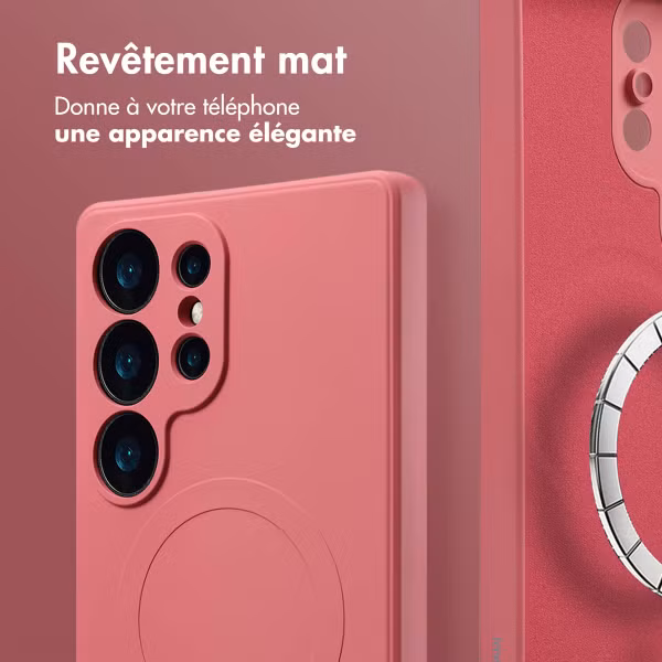 imoshion Coque Couleur avec MagSafe Samsung Galaxy S25 Ultra - Dusty Rose