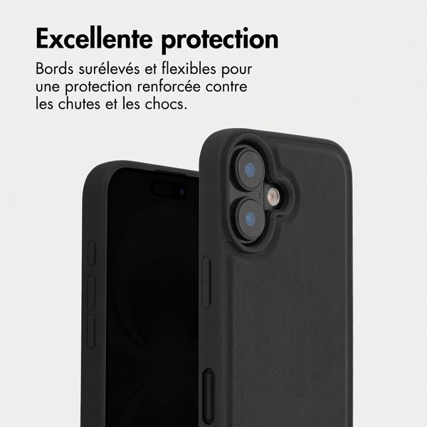Accezz Coque arrière Edge avec MagSafe Apple iPhone 16 - Noir
