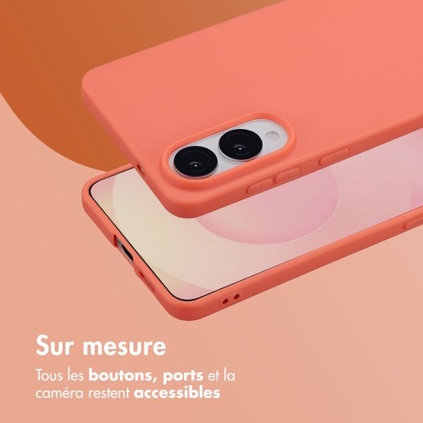imoshion Coque Couleur Samsung Galaxy S25 Edge - Apricot Crush Orange