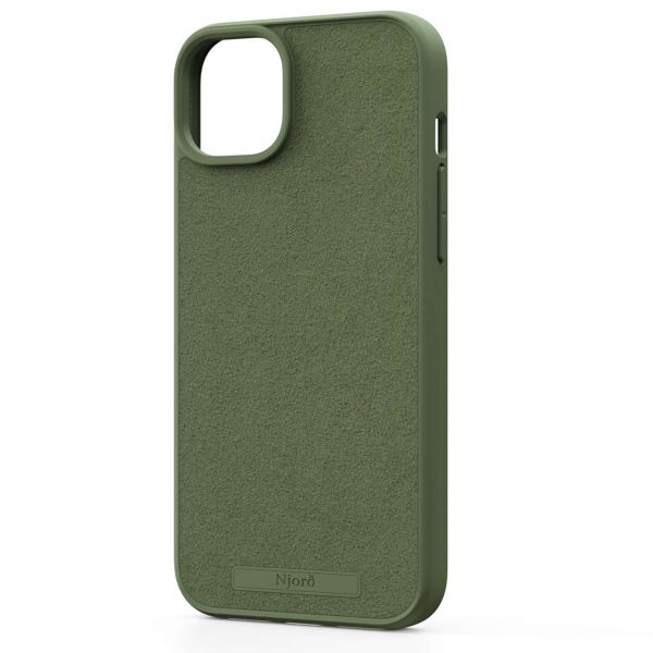 Njorð Collections Coque daim Comfort+ MagSafe iPhone 15 Plus - Olive