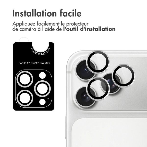 imoshion Protection d'objectif d'appareil photo (pack de 2) Apple iPhone 17 Pro / 17 Pro Max - Argent
